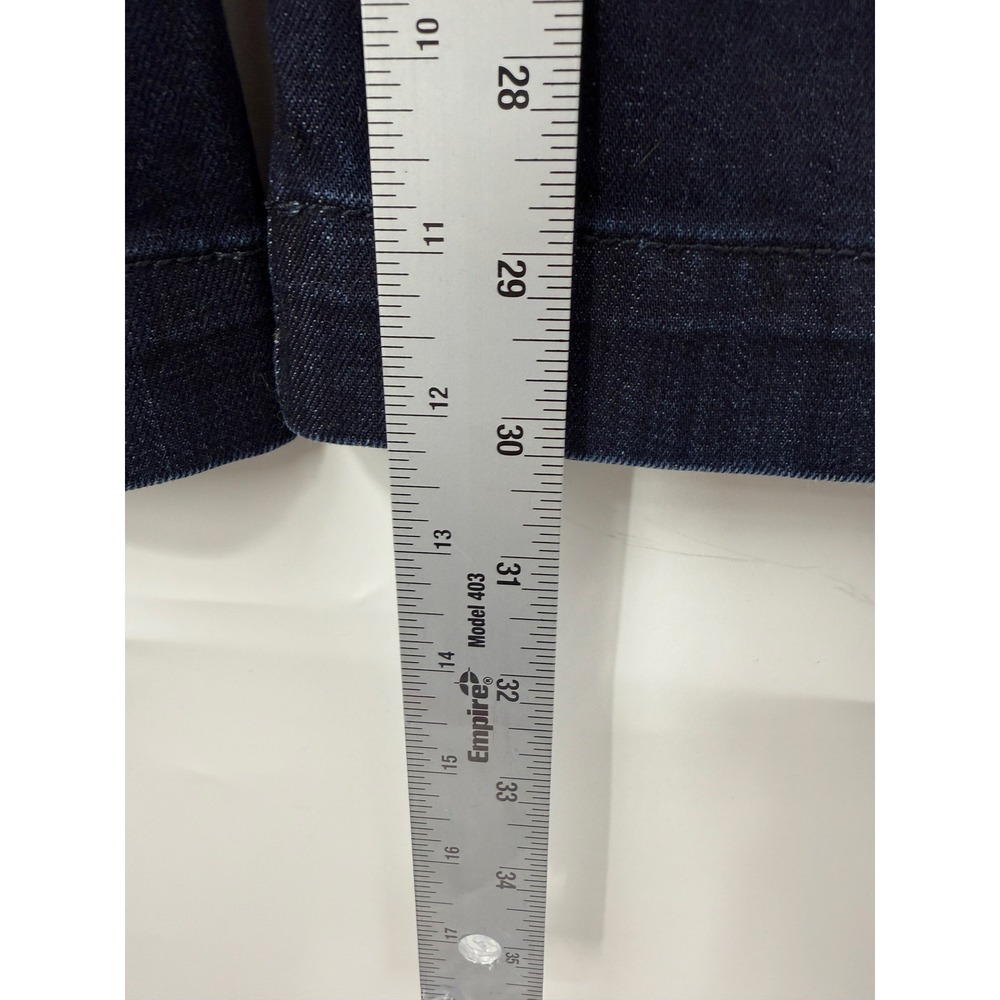 Pilcro and the Letterpress High Rise Flare Jeans Dark Indigo Blue Size 29 - Picture 11 of 12